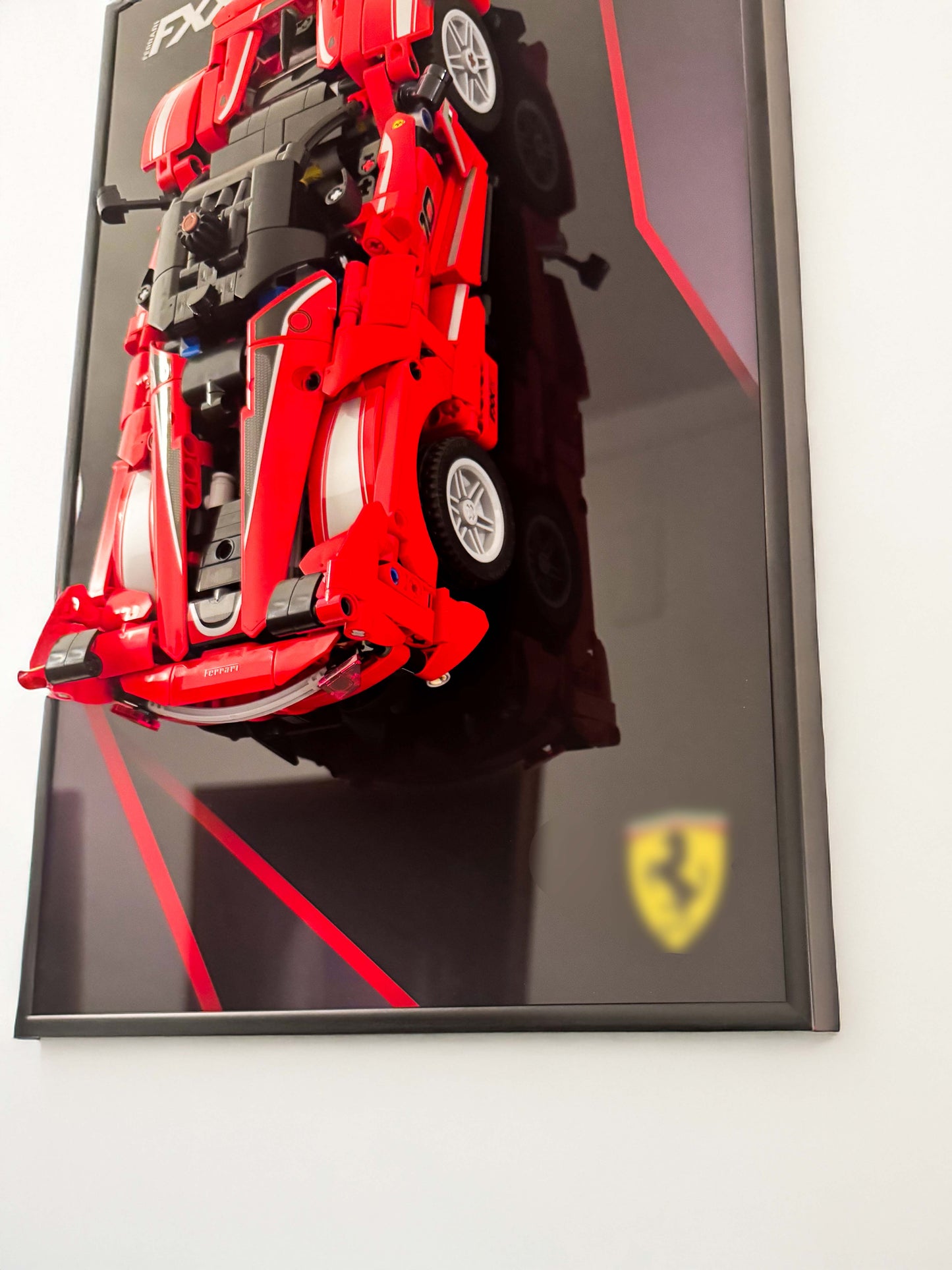 Aluminium Wall Mount Frame for LEGO® Technic Ferrari FXX K (42212) – 45x30cm