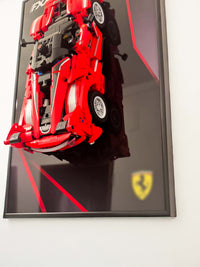 Aluminium Wall Mount Frame for LEGO® Technic Ferrari FXX K (42212) – 45x30cm