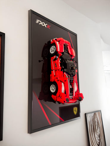Aluminium Wall Mount Frame for LEGO® Technic Ferrari FXX K (42212) – 45x30cm