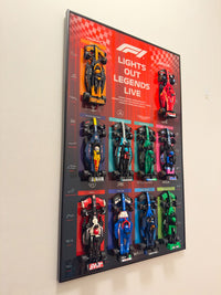 Premium Acrylic Wall Display Frames for LEGO® Speed Champions F1 2025 Collection