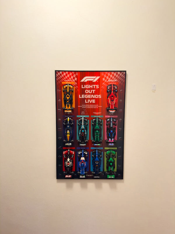 Premium Acrylic Wall Display Frames for LEGO® Speed Champions F1 2025 Collection