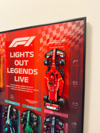 Premium Acrylic Wall Display Frames for LEGO® Speed Champions F1 2025 Collection
