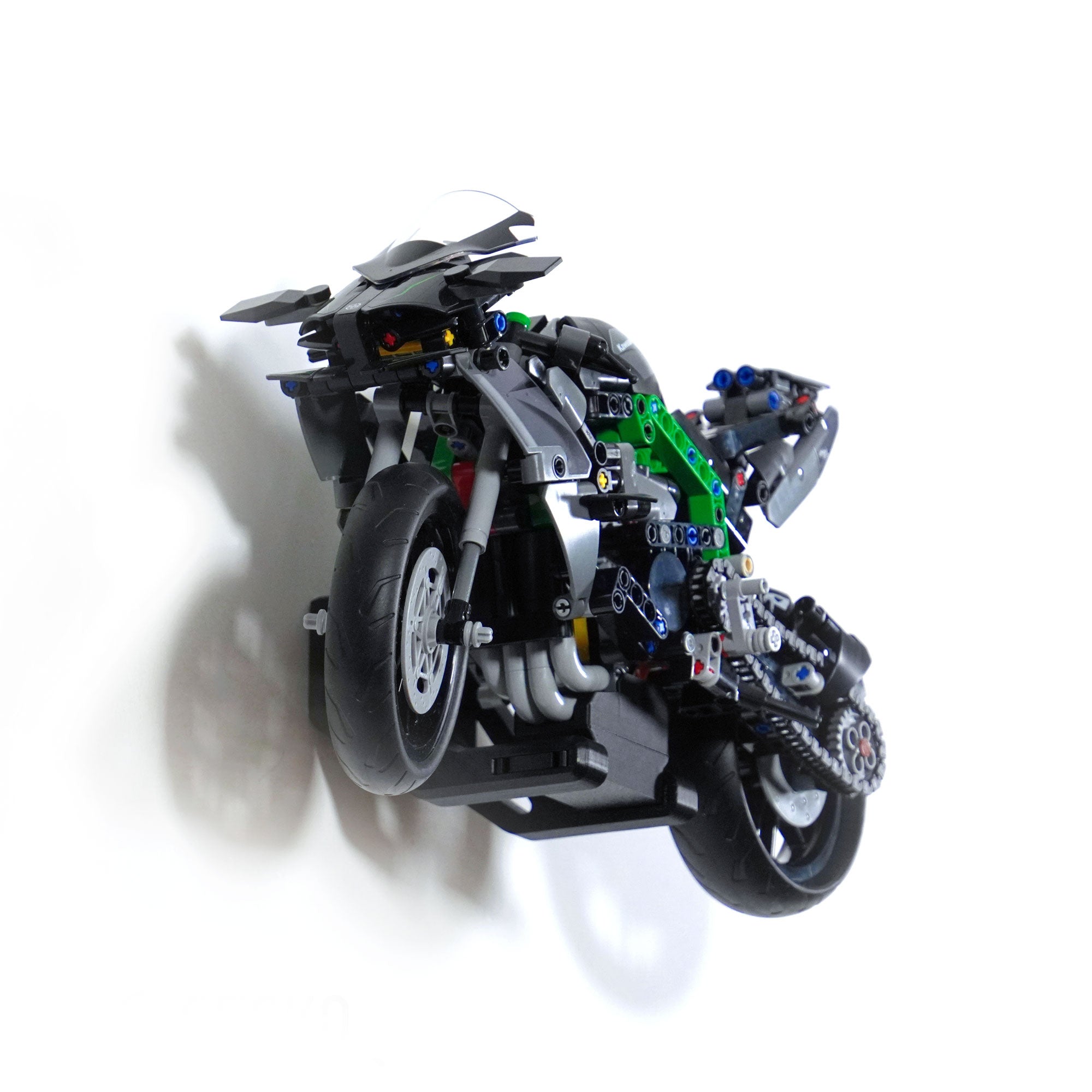 Horizontal Wall Mount for LEGO® Technic Kawasaki Ninja H2R (42170