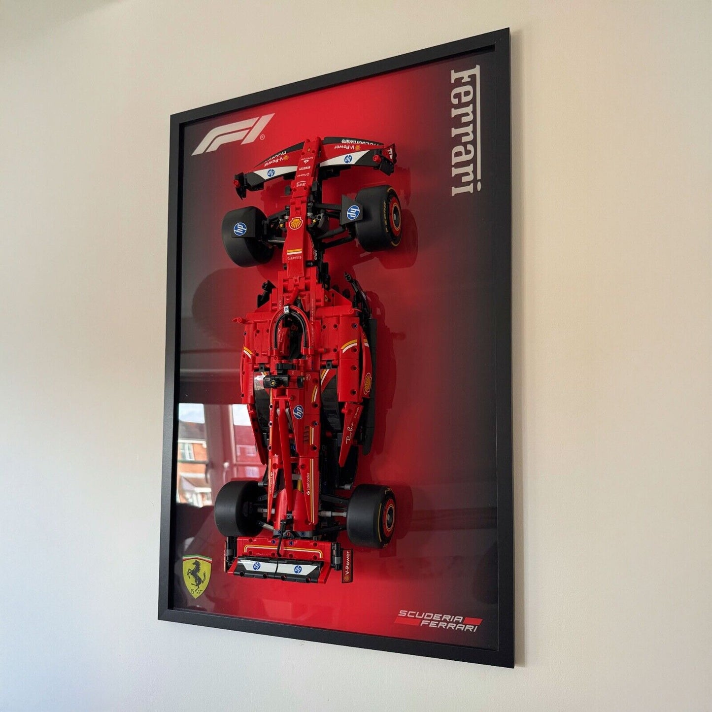 Premium Acrylic Wall Display PACK 2 IN 1 for LEGO® Red Bull + Ferrari SF-24 F1