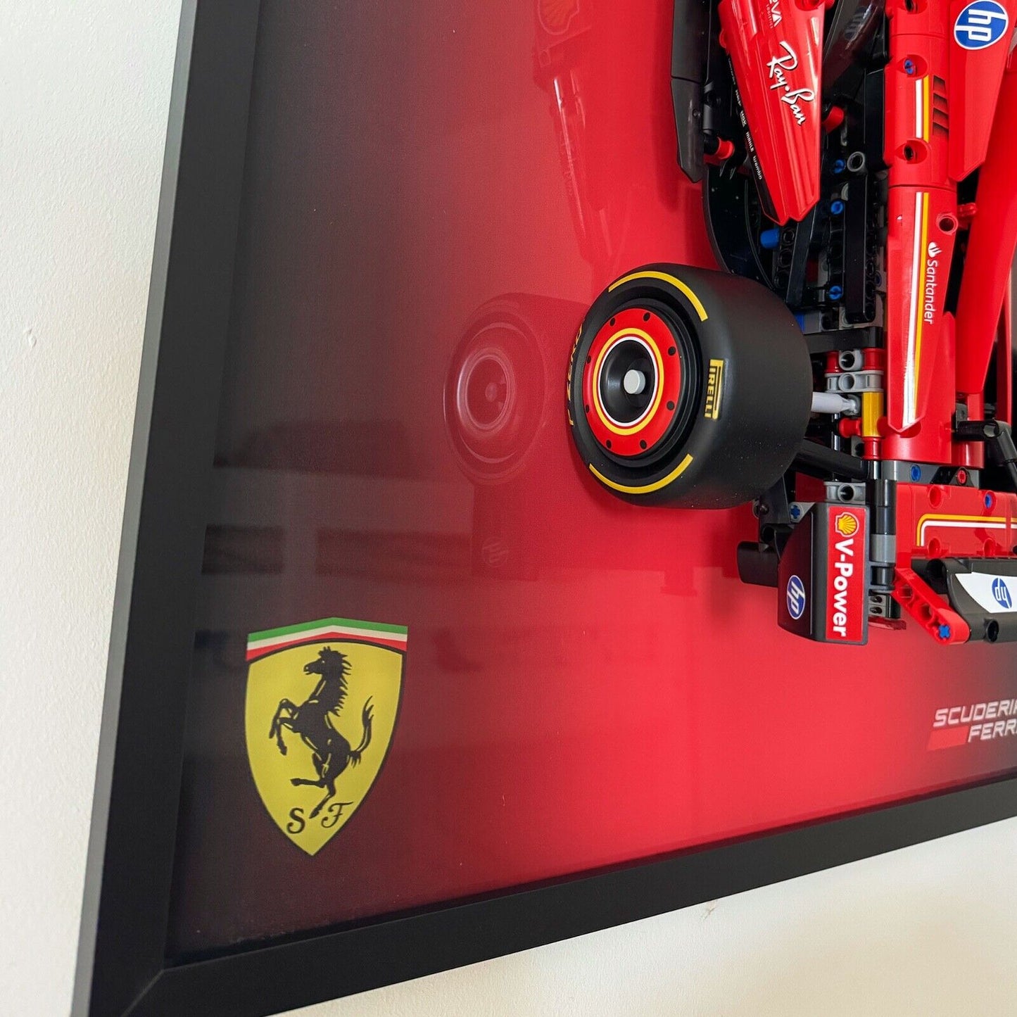 Premium Acrylic Wall Display PACK 2 IN 1 for LEGO® Red Bull + Ferrari SF-24 F1